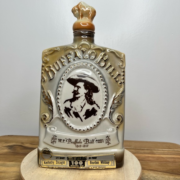 jim beam Dining Vintage Beams Choice Jim Beam Buffalo Bill Decanter